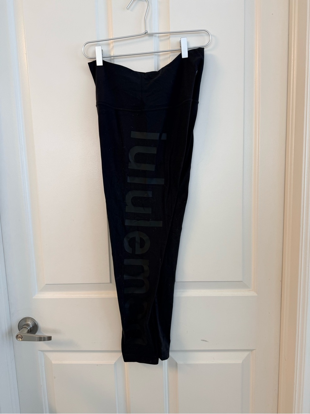 lululemon athletica Black Leggings Pants with Side Logo